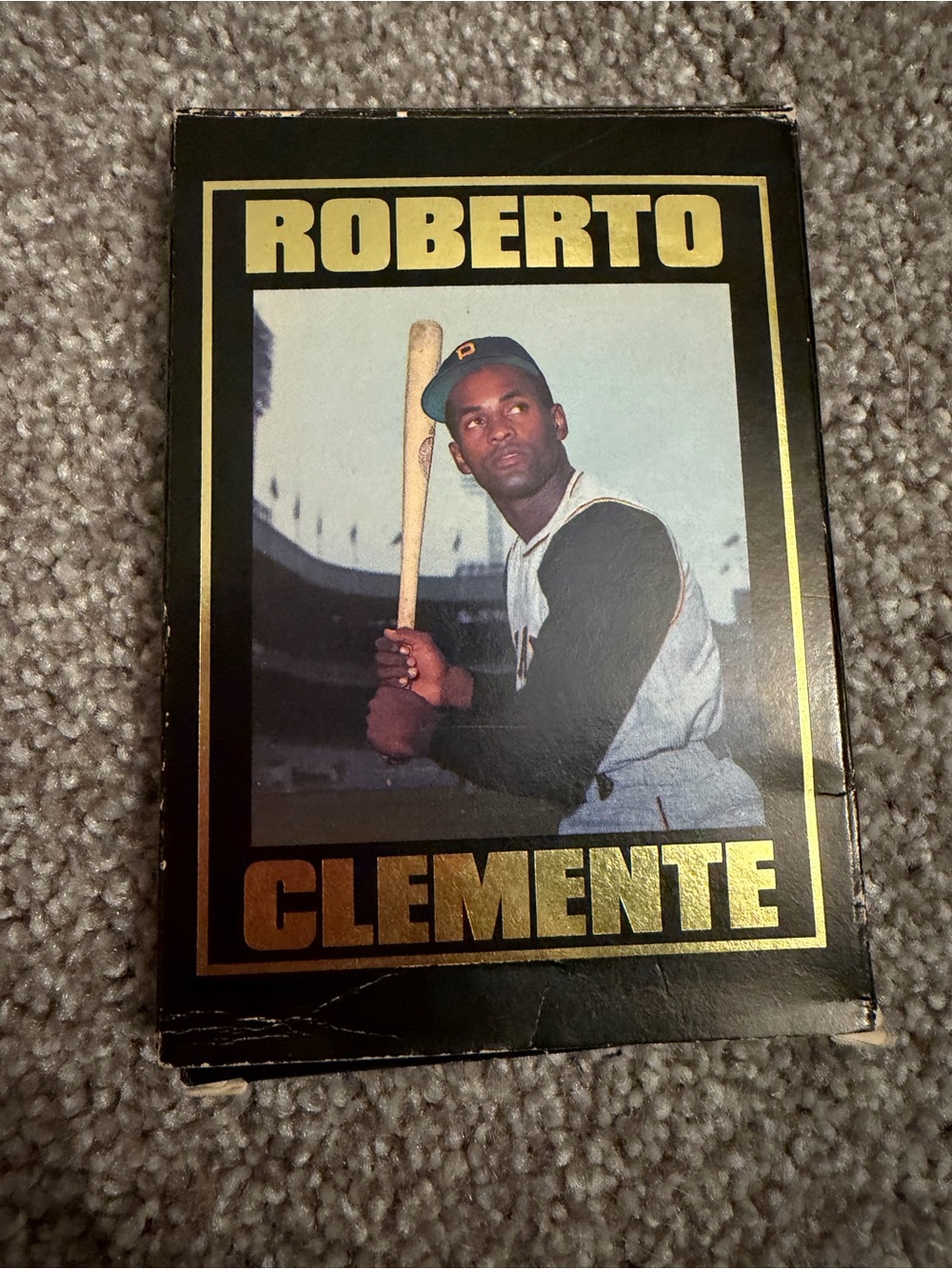 Roberto Clemente Vintage Baseball Card 22k Gold Signature